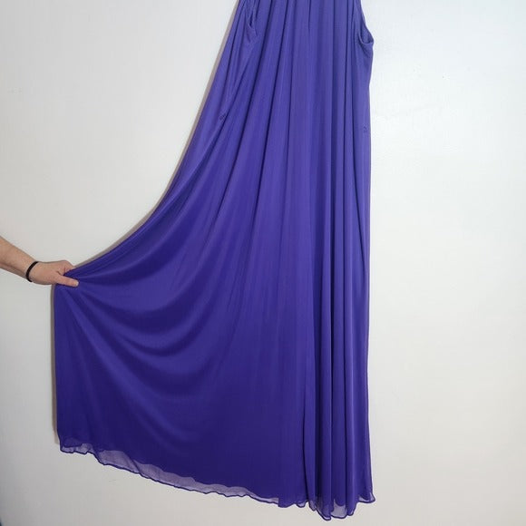 David’s Bridal Purple Sleeveless Formal Dress Size 18