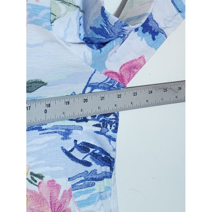Tommy Bahama Tropical Print Tee with 3/4 Sleeve Size XL