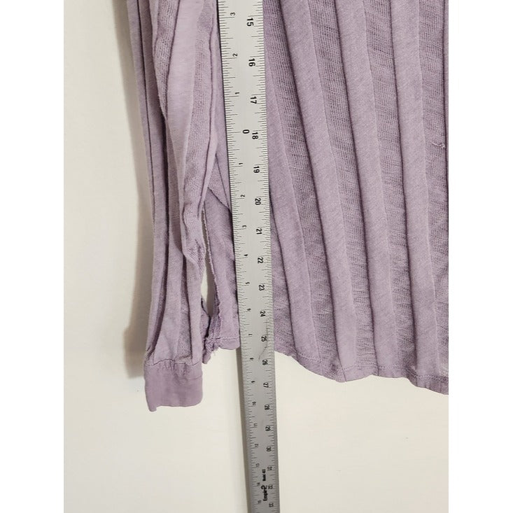 We The Free Light Purple Tonal Stripe Shirt Size Small
