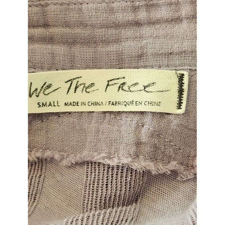 We The Free Light Purple Tonal Stripe Shirt Size Small