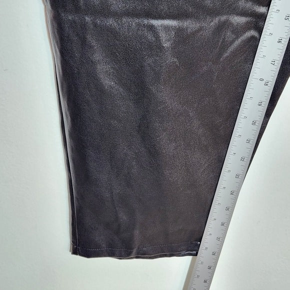 Juicy Couture Black Faux Leather Pants Size 16W NWT