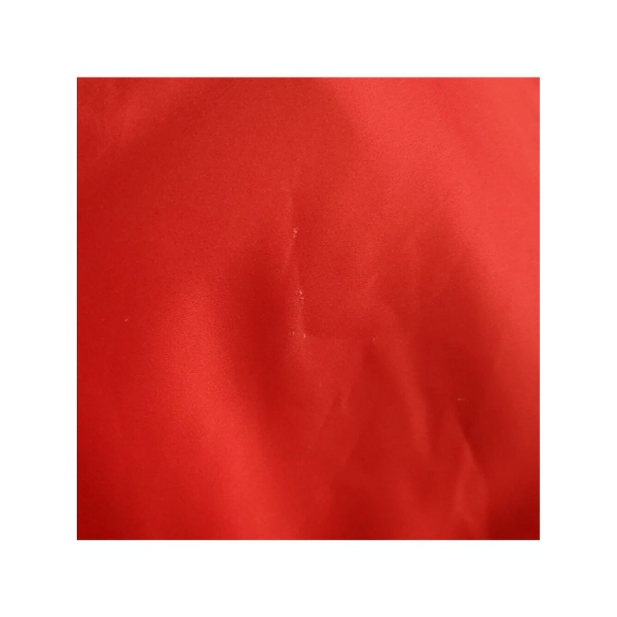 Ann Taylor Red Satin V-Neck Blouse with Twist Front  Size 12 Flaw