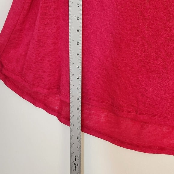 Nally & Millie Hot Pink Slub Knit Tee Size Large/XL NWT