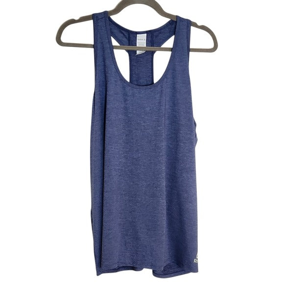 Reebok Blue Racerback Athletic Tank Top Size XL