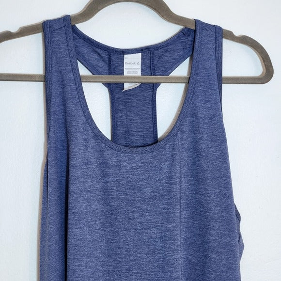 Reebok Blue Racerback Athletic Tank Top Size XL
