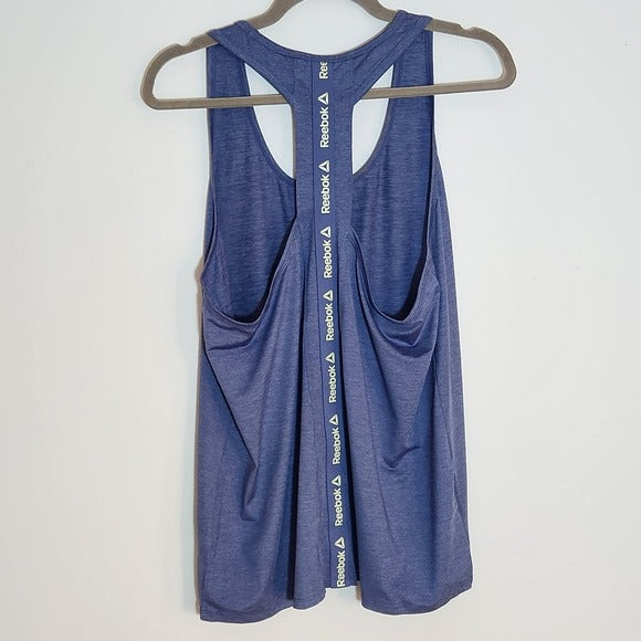 Reebok Blue Racerback Athletic Tank Top Size XL