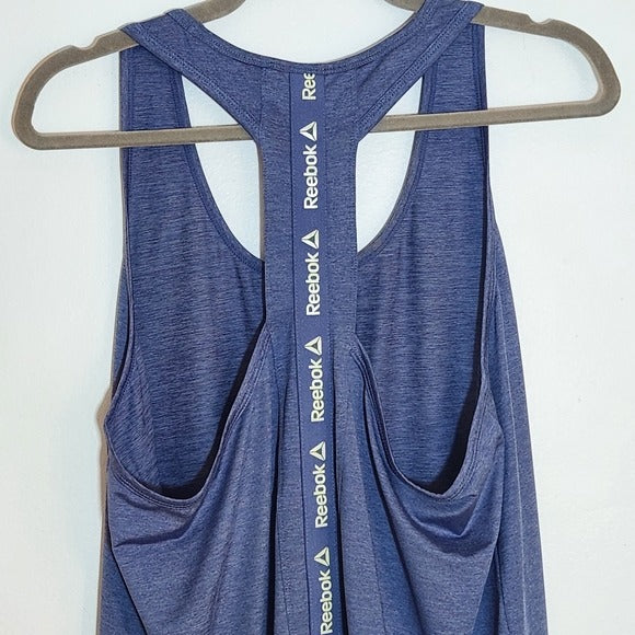 Reebok Blue Racerback Athletic Tank Top Size XL