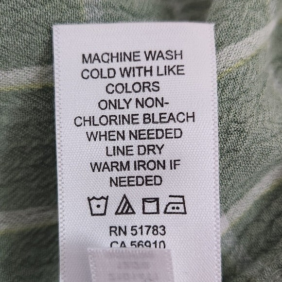 Maurices Green Plaid Sleeveless Mini Dress Size Large Green and White Sun Dress