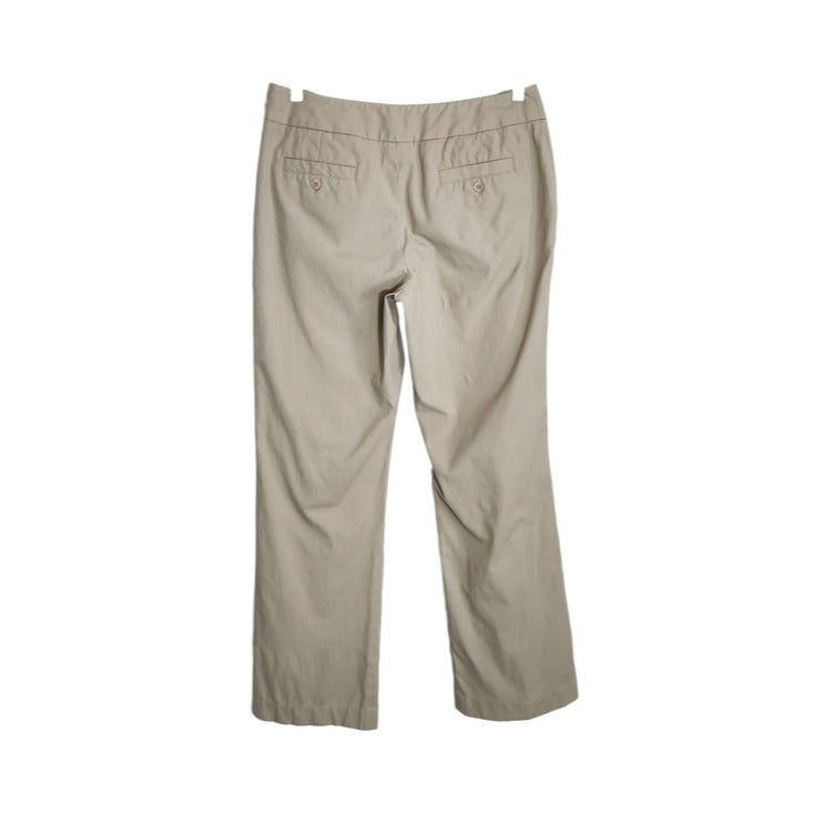 Rafaella Light Khaki Straight Fuller Leg Pants Size 10 Flaw