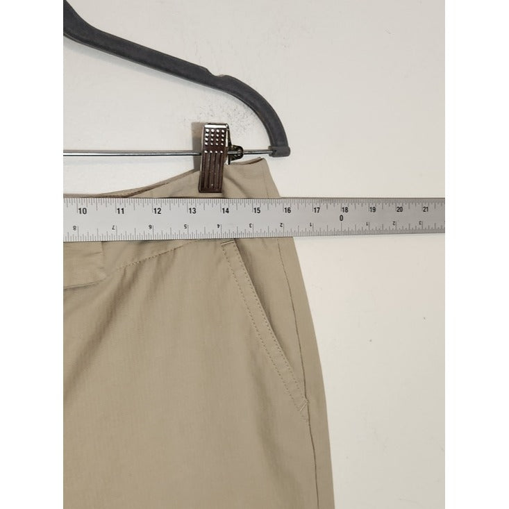 Rafaella Light Khaki Straight Fuller Leg Pants Size 10 Flaw