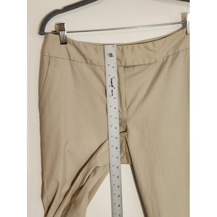 Rafaella Light Khaki Straight Fuller Leg Pants Size 10 Flaw