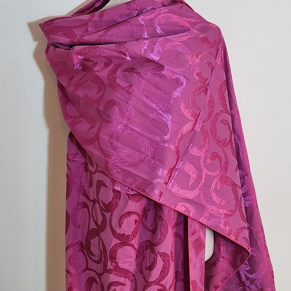 Elohim Creations Pink Wrap with Pleated Ends and Subtle Sheen NWT