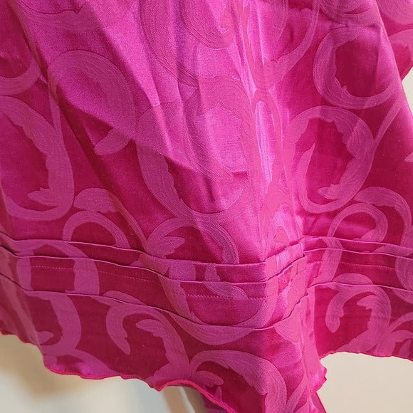 Elohim Creations Pink Wrap with Pleated Ends and Subtle Sheen NWT