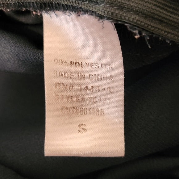 Windsor Dark Green Twist Front Crop Top Size Small