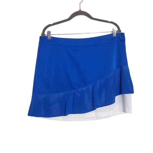 Lady Hagen Blue and White Golf Skort Size 14 NWT
