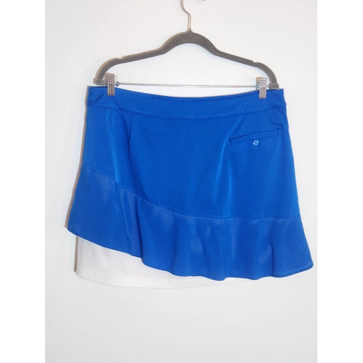 Lady Hagen Blue and White Golf Skort Size 14 NWT