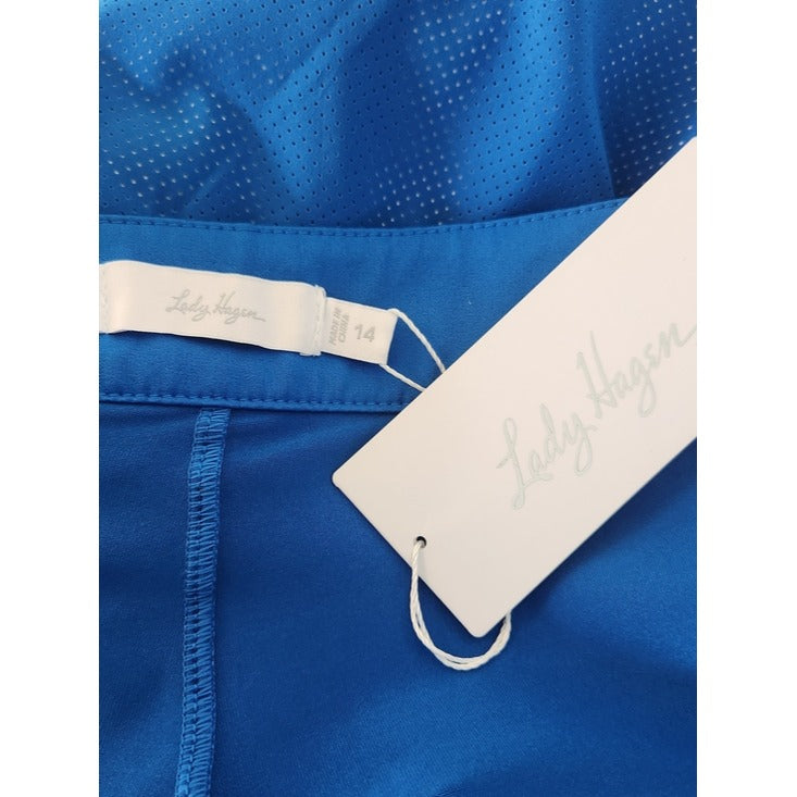 Lady Hagen Blue and White Golf Skort Size 14 NWT