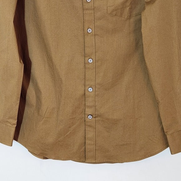 Express 1MX Mens Collarless Button Up Dress Shirt Size Medium NWOT