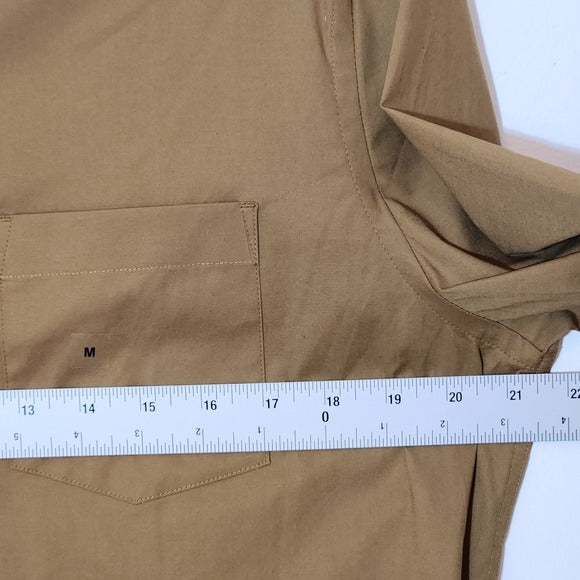 Express 1MX Mens Collarless Button Up Dress Shirt Size Medium NWOT