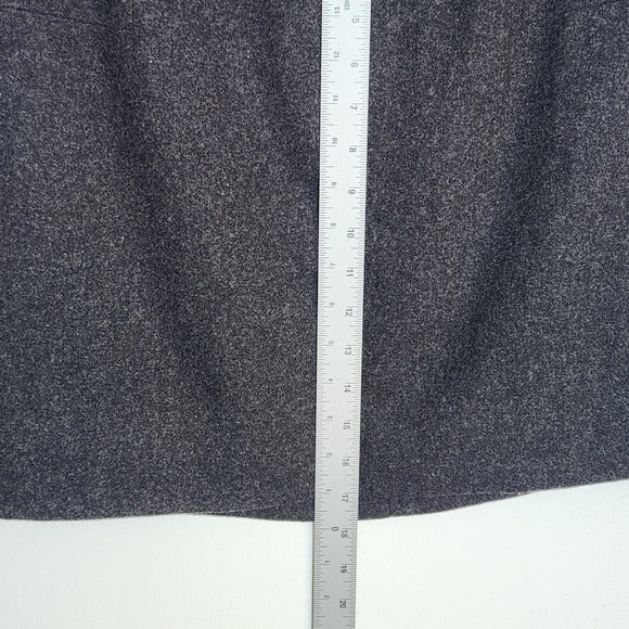 J. Crew Heathered Black Wool Blend Mini Skirt Size 8 NWT