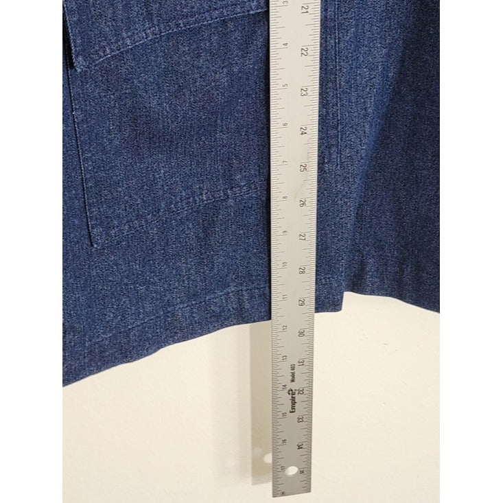 Denim Moves Dark Wash Denim Jacket with Hoodie Size 2X