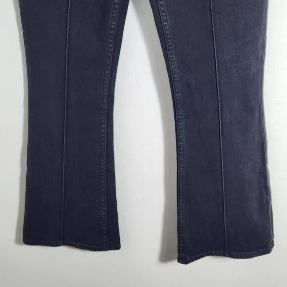 Cotton Citizen Black Cropped Flare Leg Jeans Size 24