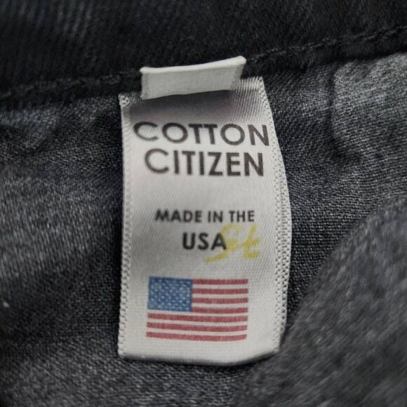 Cotton Citizen Black Cropped Flare Leg Jeans Size 24