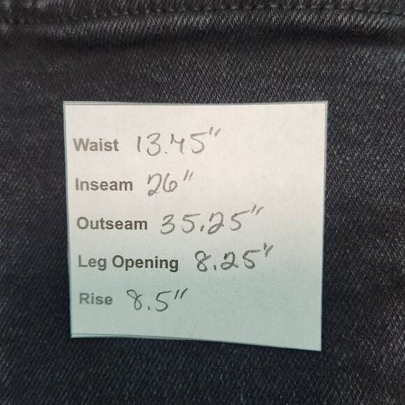 Cotton Citizen Black Cropped Flare Leg Jeans Size 24