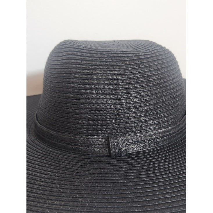 Shade & Shore Black Wide Brim Sun Hat One Size
