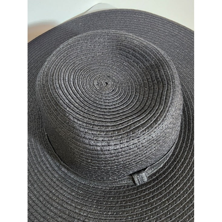 Shade & Shore Black Wide Brim Sun Hat One Size