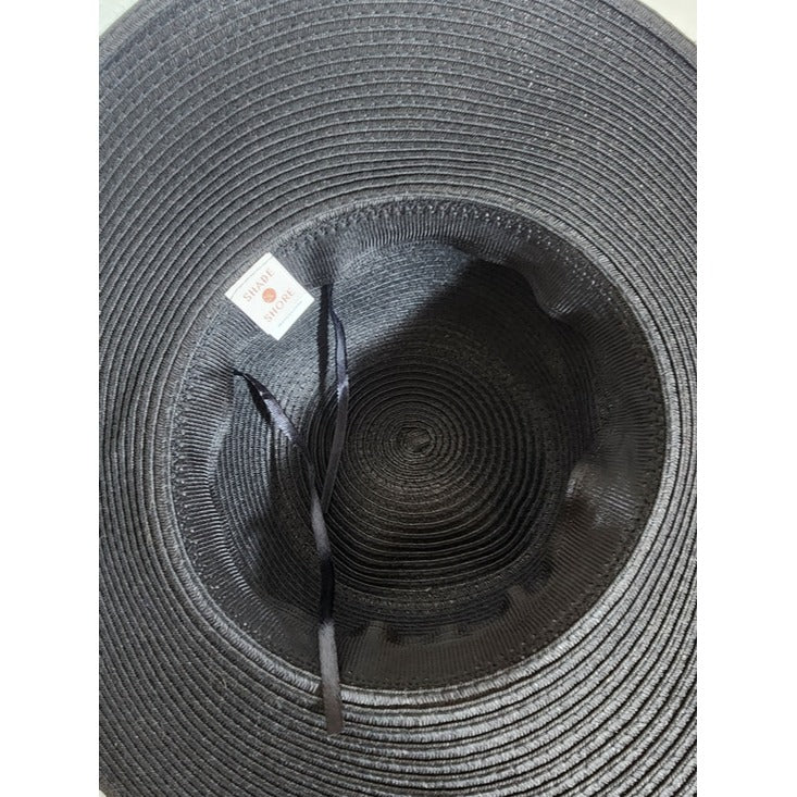 Shade & Shore Black Wide Brim Sun Hat One Size