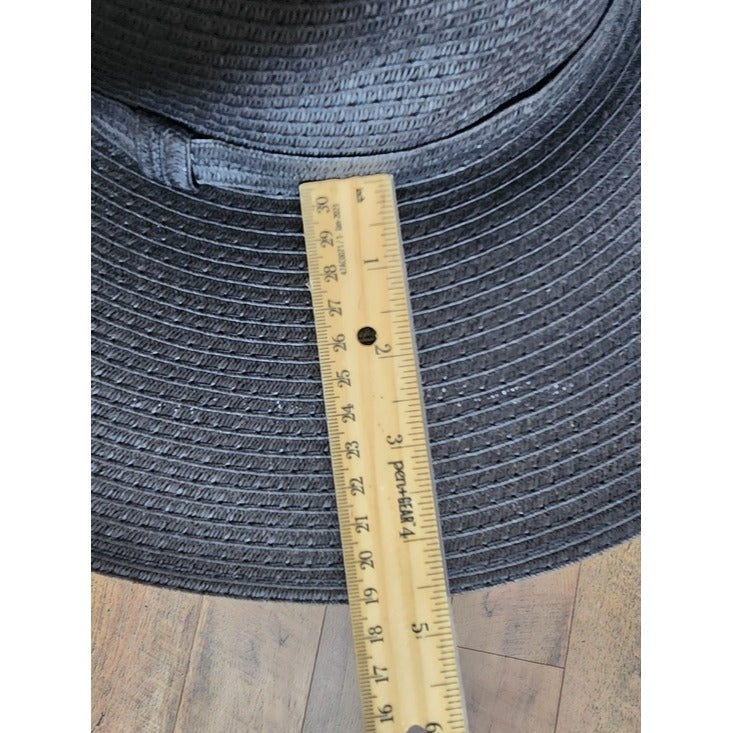 Shade & Shore Black Wide Brim Sun Hat One Size