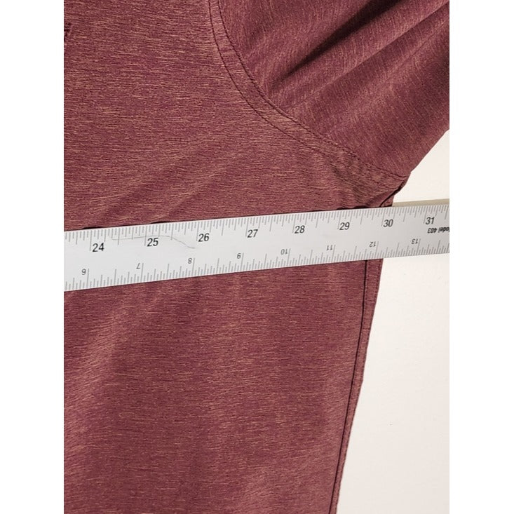 Swiss Tech Burgundy Performance Button-Down Shirt Size 3X