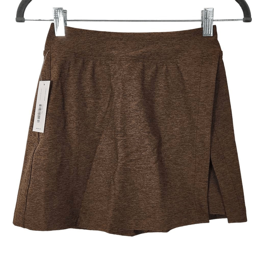 Outdoor Voices Dark Brown Athletic Skort NWT Size XXS Brown Athletic Mini Skirt