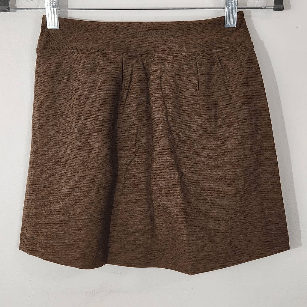 Outdoor Voices Dark Brown Athletic Skort NWT Size XXS Brown Athletic Mini Skirt