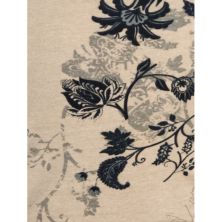 Brown and Black Floral Crop Top Size Large