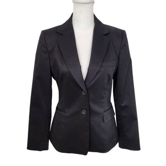 Isabella DeMarco Black Blazer Size 4 Capsule Wardrobe Black Formal Blazer