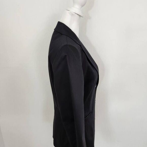 Isabella DeMarco Black Blazer Size 4 Capsule Wardrobe Black Formal Blazer