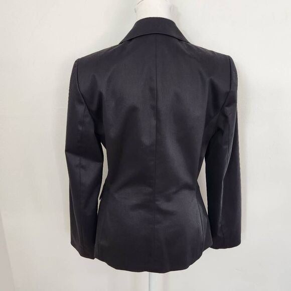 Isabella DeMarco Black Blazer Size 4 Capsule Wardrobe Black Formal Blazer