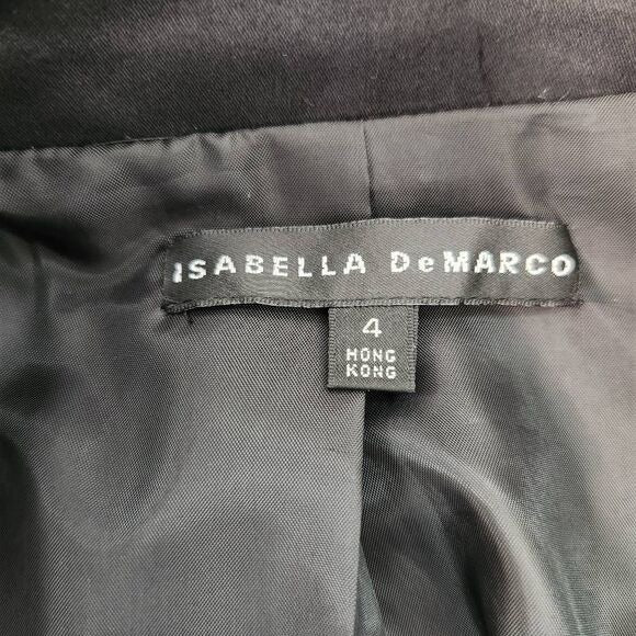 Isabella DeMarco Black Blazer Size 4 Capsule Wardrobe Black Formal Blazer