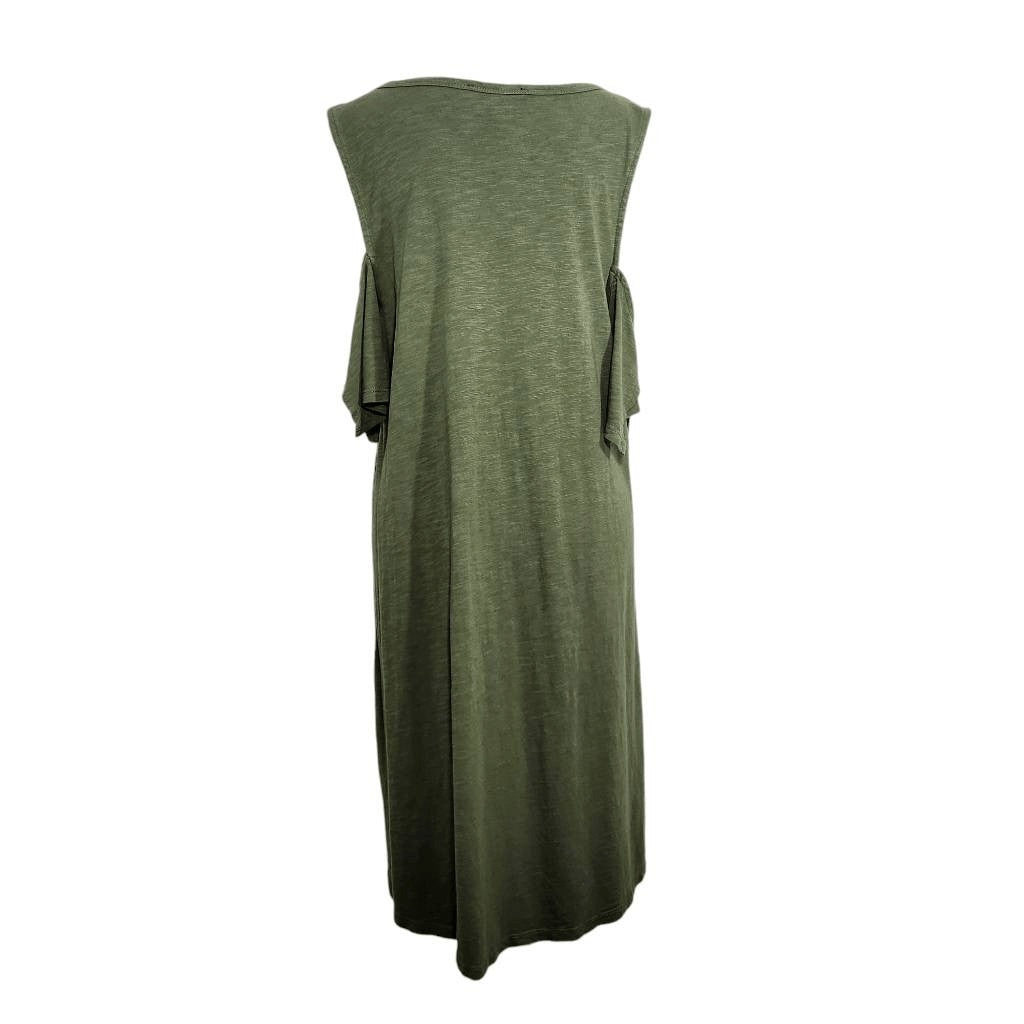 Sanctuary Green Open Shoulder Mini Shift Dress Size Medium Sanctuary Green Dress