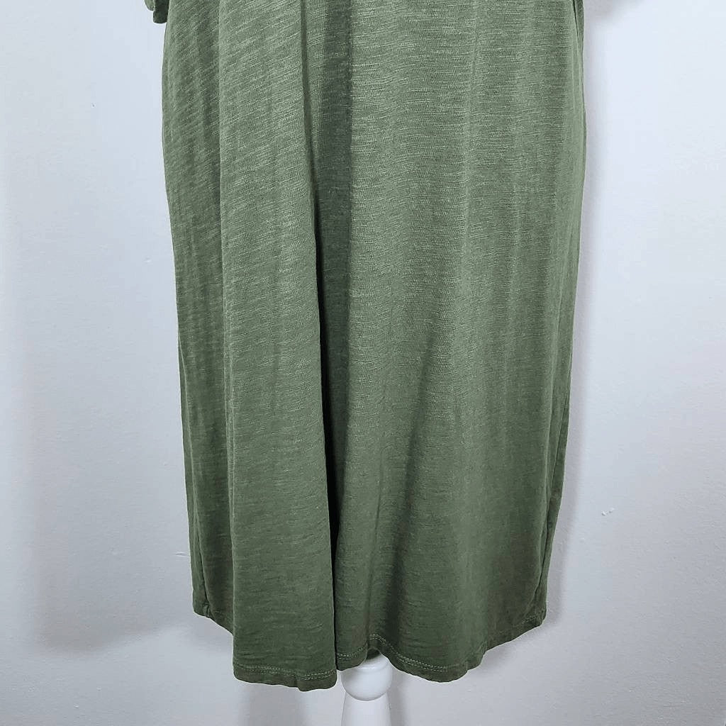 Sanctuary Green Open Shoulder Mini Shift Dress Size Medium Sanctuary Green Dress