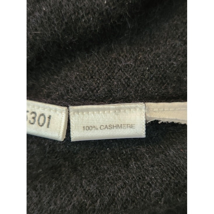 Ann Taylor Black 100% Cashmere Turtleneck Sweater Size Medium