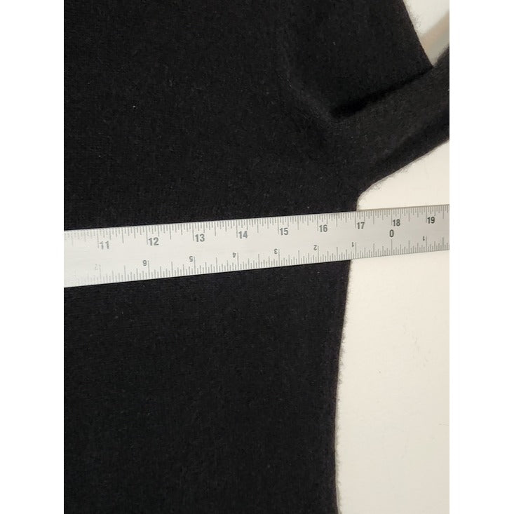 Ann Taylor Black 100% Cashmere Turtleneck Sweater Size Medium