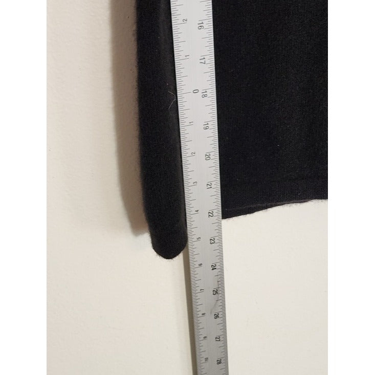 Ann Taylor Black 100% Cashmere Turtleneck Sweater Size Medium