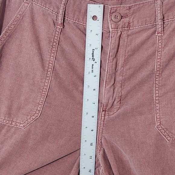 American Eagle Pink Corduroy Cargo Joggers Size 14