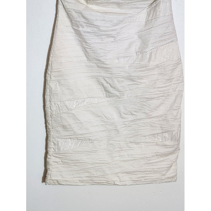SNAP Off White Strapless Cocktail Dress Size Large NWT
