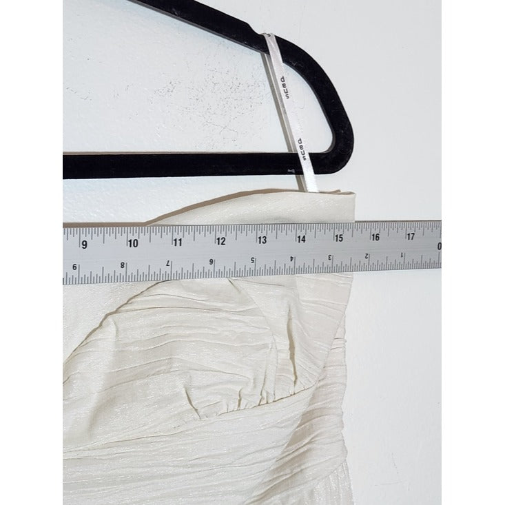 SNAP Off White Strapless Cocktail Dress Size Large NWT