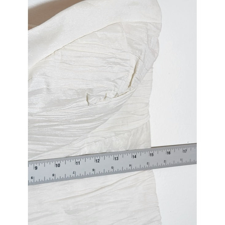 SNAP Off White Strapless Cocktail Dress Size Large NWT