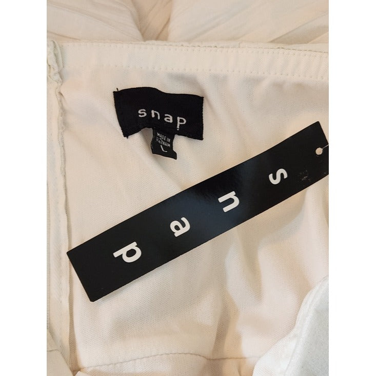 SNAP Off White Strapless Cocktail Dress Size Large NWT